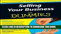 [PDF] Selling Your Business For Dummies Full Online
