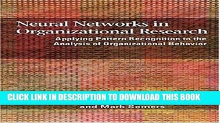 New Book Neural Networks in Organizational Research: Applying Pattern Recogniton to the Analysis