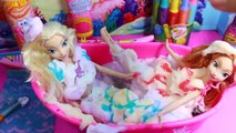 Princess MAKEOVER BARBIE BATH FOAM Frozen Elsa Bath Fizz SURPRISE Dinosaur Egg Mr. Bubble Crayola