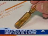 Preocupación en pacientes con cáncer por falta de morfina