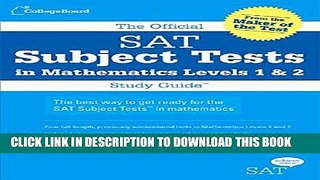 Collection Book The Official SAT Subject Tests in Mathematics Levels 1   2 Study Guide