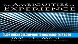 Collection Book The Ambiguities of Experience (Messenger Lectures)