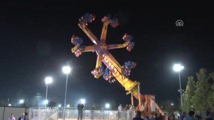 Lunaparkta Mahsur Kaldılar