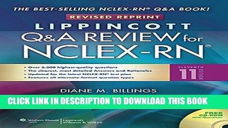 New Book Lippincott s Q A Review for NCLEX-RN (Lippincott s Review Series)