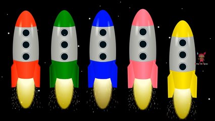 Learn Colors with Jet Rockets | Colours to Kids Children Toddlers Baby Play Videos