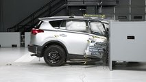 2015 Toyota RAV4 passenger-side small overlap IIHS crash test