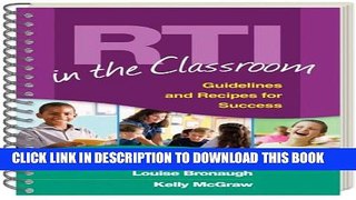 [New] RTI in the Classroom: Guidelines and Recipes for Success Exclusive Online