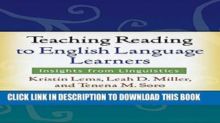 [New] Teaching Reading to English Language Learners: Insights from Linguistics Exclusive Online