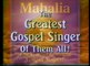 1992 Mahalia Jackson The World's Greatest Gospel Singer Record Collection Commercial