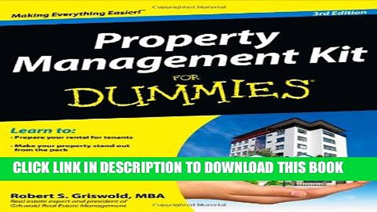 [PDF] Property Management Kit For Dummies Full Online