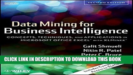 [PDF] Data Mining for Business Intelligence: Concepts, Techniques, and Applications in Microsoft