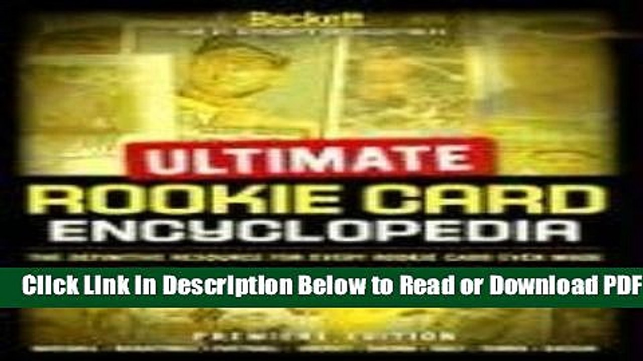 [Get] Ultimate Rookie Card Encyclopedia Premiere Edition Popular New
