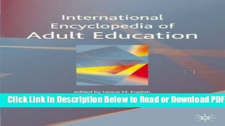[Get] International Encyclopedia of Adult Education Popular New
