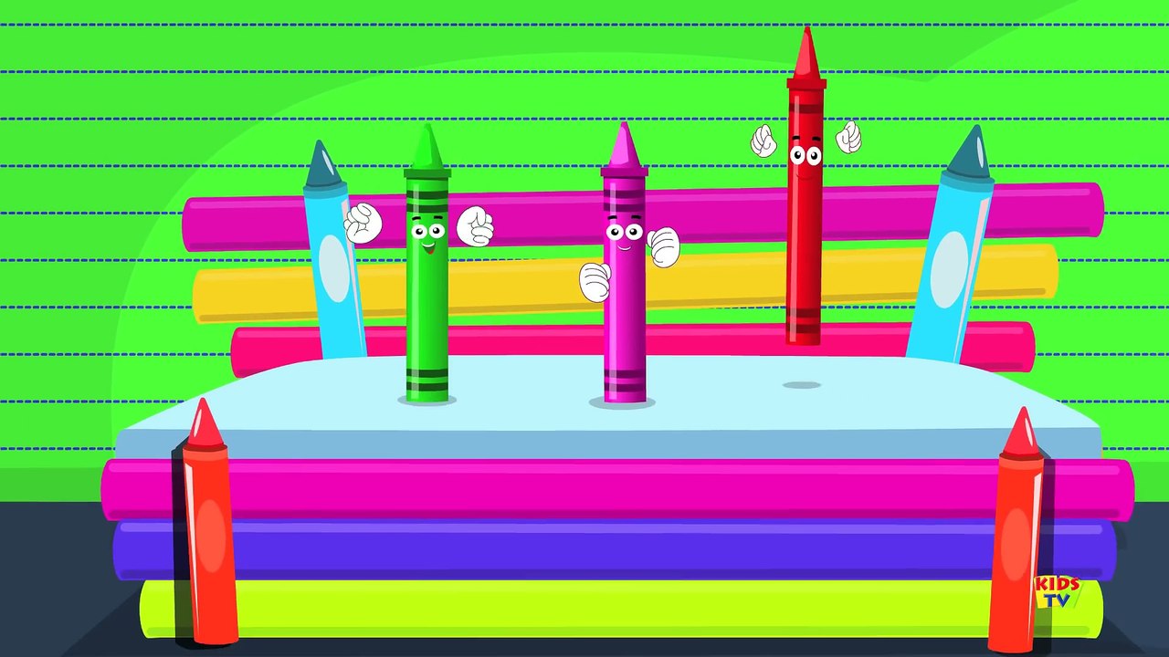 Five Little Crayons   Nursery Rhymes For Toddler And Childrens   Songs For Baby !