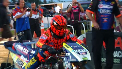 Larry "Spiderman" McBride World's Fastest Dragbike 5.76 sec @ 227 MPH