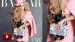 Lady Gaga's Harper Bazaar CLEAVAGE Revealing Cover With Pup