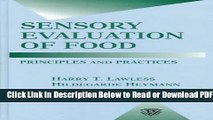 [Get] Sensory Evaluation of Food: Principles and Practices (Food Science Texts Series) Free Online