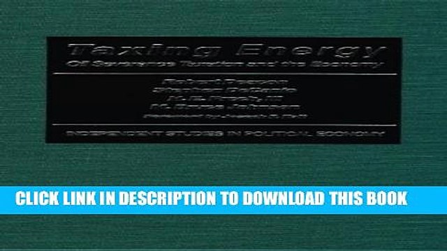 [PDF] Taxing Energy: Oil Severance Taxation and the Economy (Independent Studies in Political