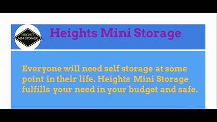 Best Moving Storage Company in Houston - Heights Mini Storage