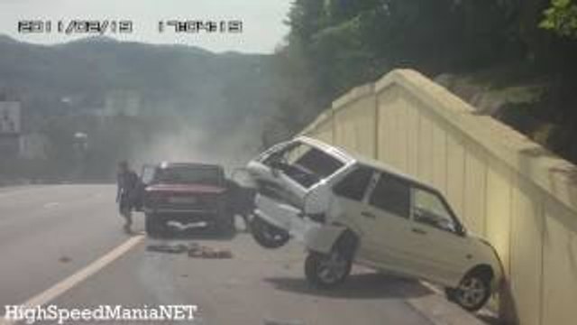 CAR CRASH very Shock dash camera #87