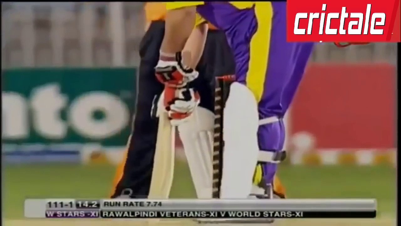 Inzamam ul Haq Batting after 9 years in World XI vs Veterans XI 2016