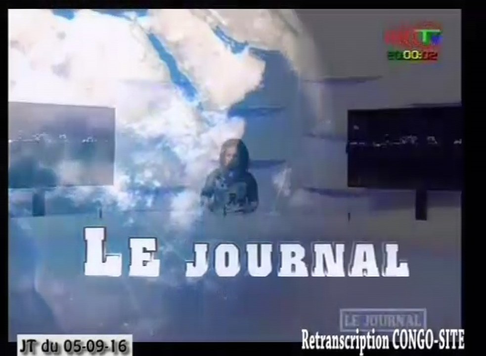 Journal de 20h TVCongo du Lundi 05 septembre 2016 -By Congo-Site