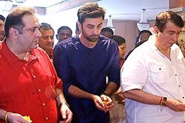 Ranbir Kapoor celebrates Ganesh Chaturthi at RK Studios