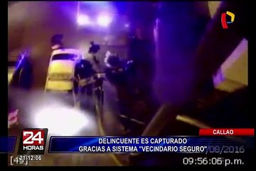 Callao: capturan a delincuente gracias a plan “Vecindario Seguro”