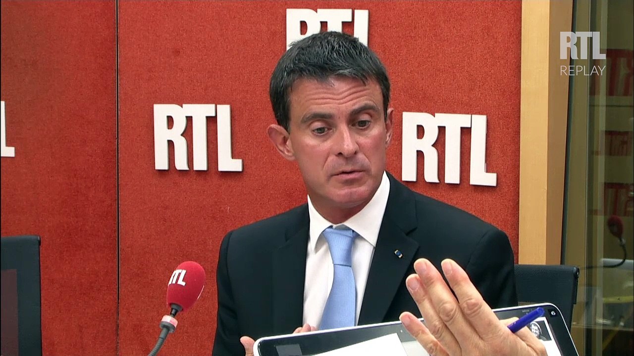 Manuel Valls répond aux questions des auditeurs sur RTL le 6 septembre