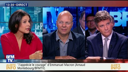 Arnaud Montebourg face à un chef d'entreprise
