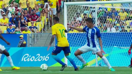 Neymar Jr.’s penalty kick brought home Brazil’s first ever football gold. Watch his win at Rio 2016 all over again.