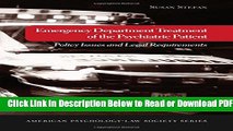 [Get] Emergency Department Treatment of the Psychiatric Patient: Policy Issues and Legal