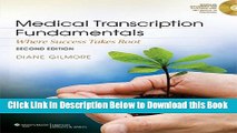 [Download] Medical Transcription Fundamentals: Where Success Takes Root Online Books