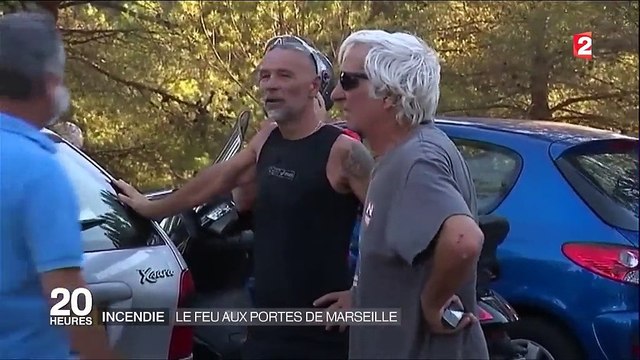 Marseille, un important incendie s'est déclaré à proximité du parc national des Calanques