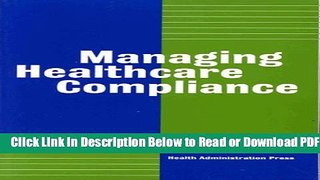 [Download] Managing Healthcare Compliance Popular New