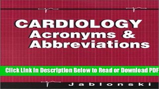 [Get] Cardiology Acronyms   Abbreviations, 1e Popular Online