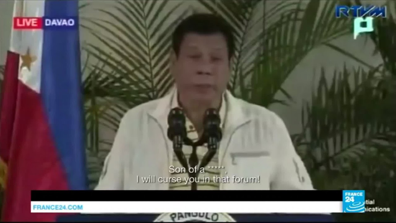 Philippines: president Rodrigo Duterte expresse...