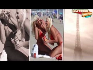 Playboy Model's Shannon Twins Flaunt ASS On The Beach