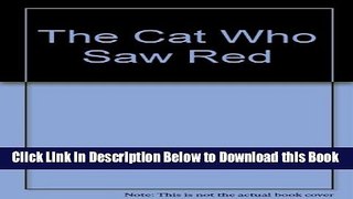 [Reads] Cat Who Saw Red Free Books