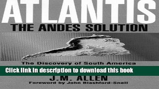 Download Atlantis: The Andes Solution  PDF Online