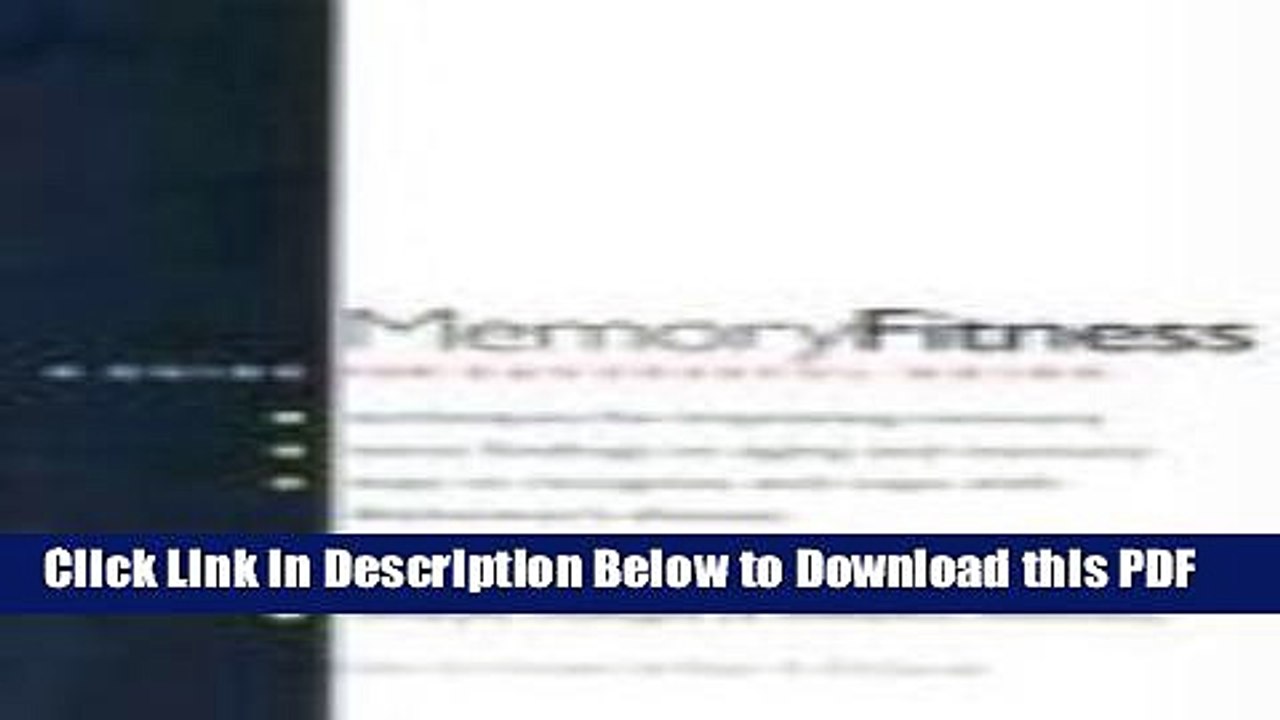 [Read] Memory Fitness: A Guide for Successful Aging Ebook Free