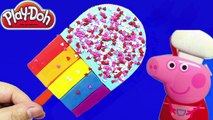 PLAY DOH FROZEN! - Create Ice-cream play-doh Rainbow Peppa pig Videos Kids