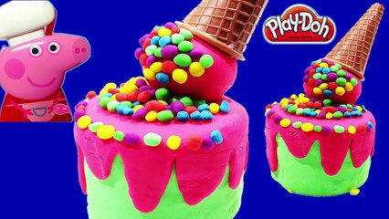 PLAY DOH FROZEN! - MAKE Licorice Pink Cake for peppa pig toys Funny kids