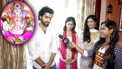 Ssharad Malhotra And Girfriend Pooja Bisht Celebrate Ganpati at His Home | Ganesh Chaturthi