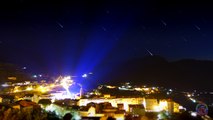 feux d'artifice du mois de juillet 2016 à Sartene en Corse du Sud en timelapse
