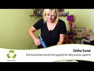 Eski kutulardan Kendimize Yepyeni Bir Dikiş Kutusu Yapalım