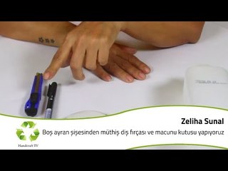 Boş Ayran Şişesinden Müthiş Diş Fırçası ve macunu Kutusu Yapıyoruz