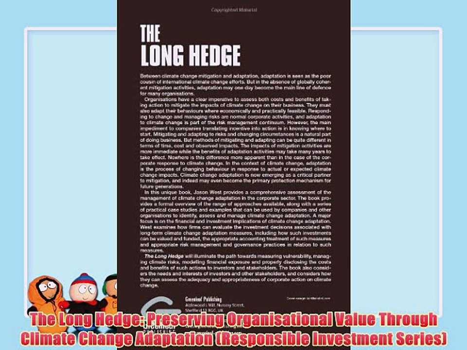 [PDF] The Long Hedge: Preserving Organisational Value Through Climate Change Adaptation (Responsible
