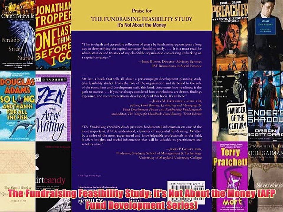 [PDF] The Fundraising Feasibility Study: It's Not About the Money (AFP Fund Development Series)