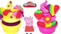 Play Dough Cupcake With Play Doh Fruits Molds Fun Creative for Kids